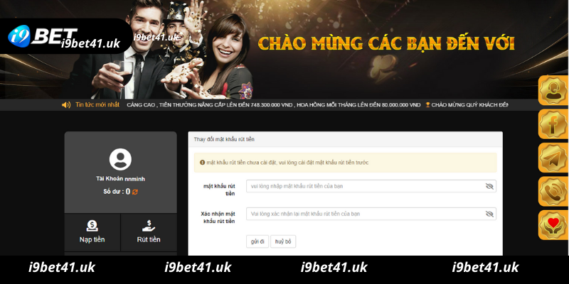 Hướng dẫn cụ thể người chơi i9bet cách rút tiền tại i9bet 